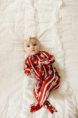 MISTLE-BOWS DREAM RUFFLE ROMPER