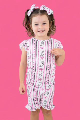 BOO AND BOWS DREAM RUFFLE SHORT SET