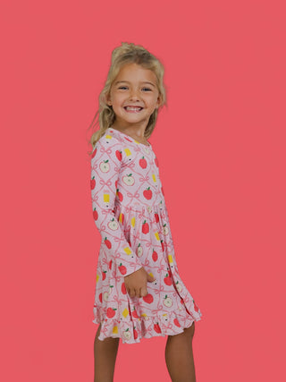 PENCILS & BOWS DREAM RUFFLE DRESS