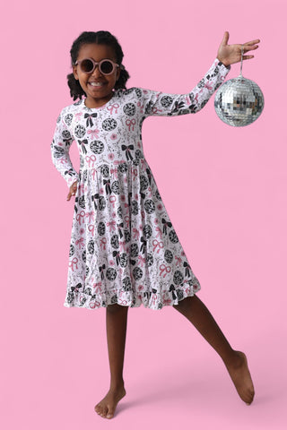 MIDNIGHT DISCO DARLING DREAM RUFFLE DRESS