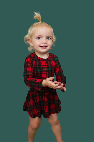 TARTAN CHEER DREAM BODYSUIT DRESS