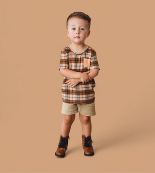 HARVEST TARTAN DREAM POCKET TEE