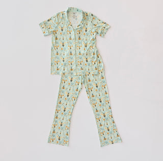 BUZZ & BLOOM WOMEN'S SHORT SLEEVE FLARE DREAM SET
