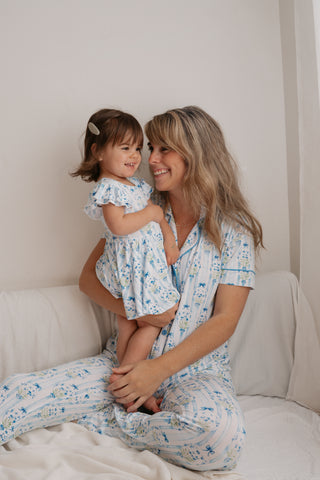 HEIRLOOM BLUE BLOOMS WOMEN'S DREAM FLARE SET