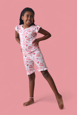 BERRY SWEET BIRTHDAY DREAM RUFFLE SHORT SET