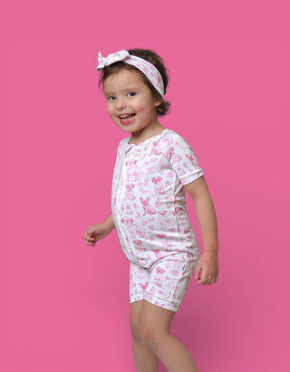 PINK PUPPY TOILE DREAM BOW