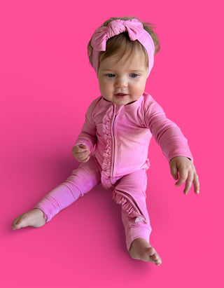 PINK DAYDREAM DREAM RUFFLE ROMPER
