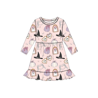 PRE-ORDER PRETTY LITTLE HAUNTS DREAM RUFFLE DRESS 8/7-8/15 (SHIPS END OF AUGUST)