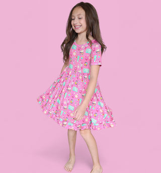 GLAMOUR MAGIC DREAM RUFFLE DRESS