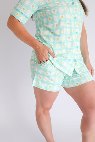 CITRUS GINGHAM WOMEN’S DREAM SHORT SET
