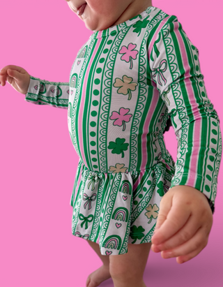 LUCKY RAINBOW RIBBONS DREAM BODYSUIT DRESS