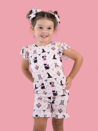 BROOMSTICKS AND BLOSSOMS DREAM RUFFLE SHORT SET