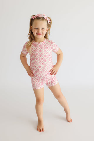 VINTAGE CHERRY CHARM DREAM SHORT SET