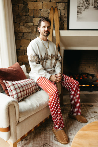 PEPPERMINT PLAID DREAM MEN'S PANTS