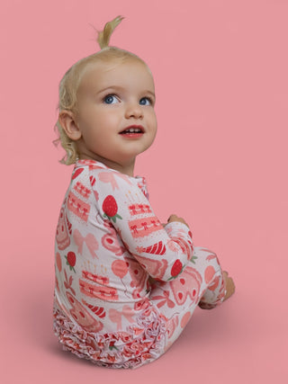 BERRY SWEET BIRTHDAY DREAM RUFFLE ROMPER