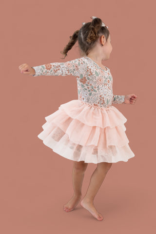 AUTUMN BLOSSOM LONG SLEEVE DREAM TUTU DRESS