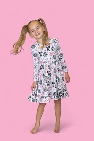 MIDNIGHT DISCO DARLING DREAM RUFFLE DRESS