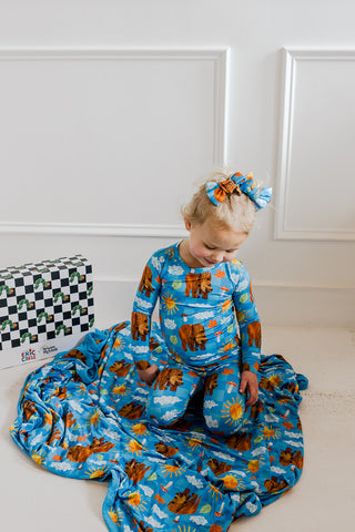 BEAR-Y BLUE SKIES DREAM BOW HAIR CLIPS