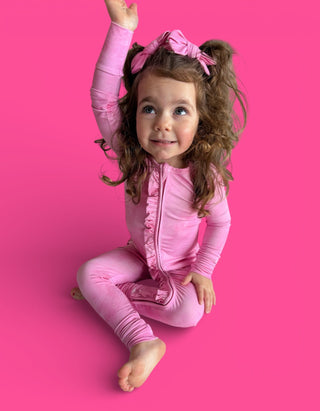 PINK DAYDREAM DREAM RUFFLE ROMPER