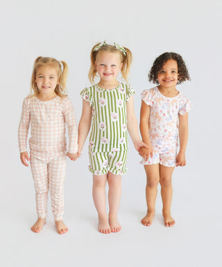 ROSIE'S MEADOW STRIPES DREAM RUFFLE SHORT SET