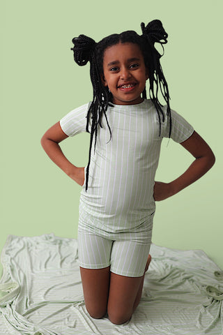 SPRINGTIME STRIPE DREAM SHORT SET