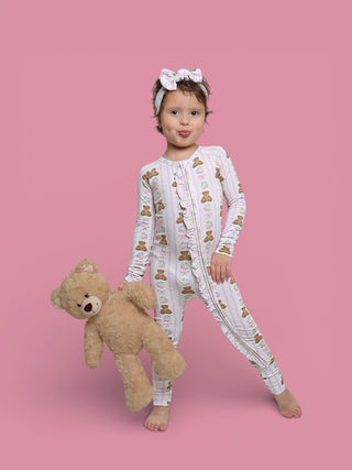 BEAR-Y BLOSSOMS DREAM RUFFLE ROMPER