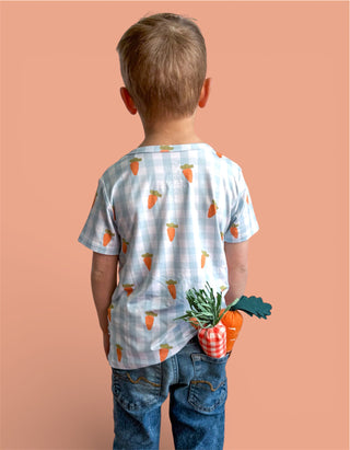 SPRING HARVEST CHECK DREAM POCKET TEE