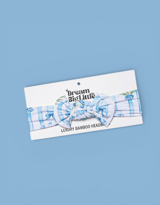 HEIRLOOM BLUE BLOOMS DREAM BOW