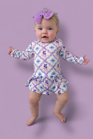 ICY WONDERLAND LONG SLEEVE DREAM BODYSUIT DRESS