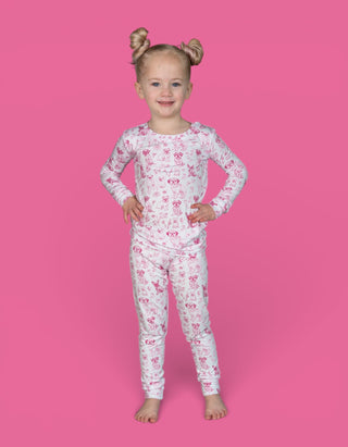 PINK PUPPY TOILE DREAM SET