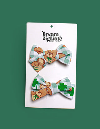 TEDDY O'LUCK DREAM BOW HAIR CLIPS