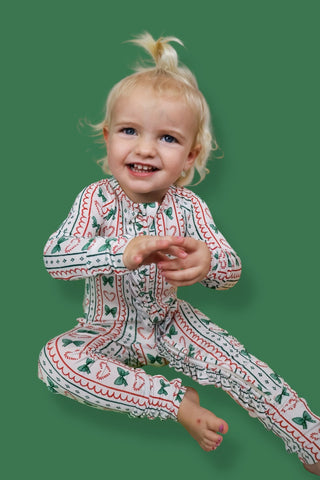 WRAPPED IN JOY DREAM RUFFLE ROMPER