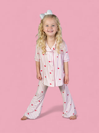 SWEETHEART STRIPES DREAM GIRL'S FLARE SET