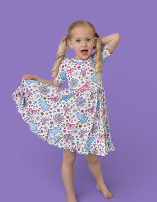 POM POWER DREAM RUFFLE DRESS