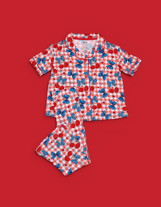 STAR-SPANGLED CHERRIES DREAM GIRL'S FLARE SET