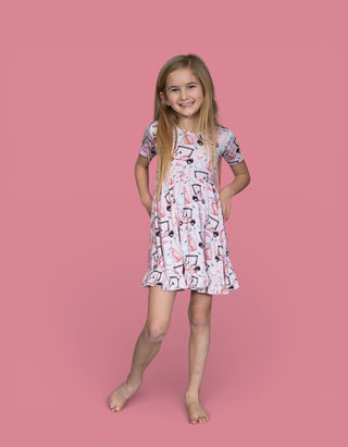 PRETTY AND PAR DREAM RUFFLE DRESS