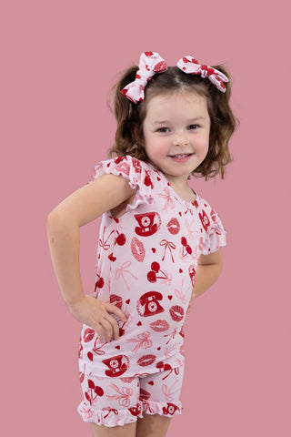 SEALED WITH LOVE DREAM RUFFLE SHORT SET