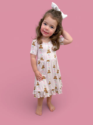 BEAR-Y BLOSSOMS DREAM RUFFLE DRESS