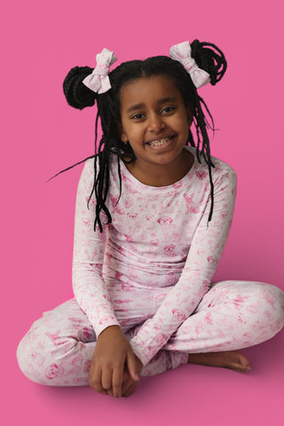 PINK PUPPY TOILE DREAM SET