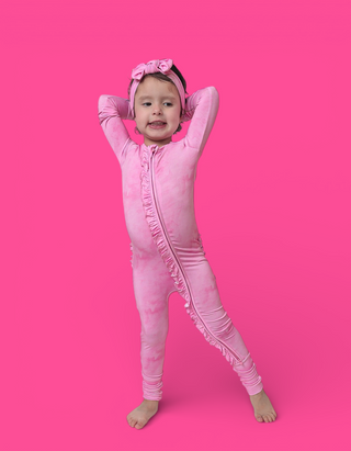 PINK DAYDREAM DREAM RUFFLE ROMPER