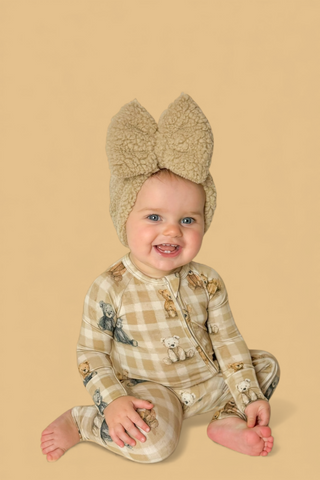 TEDDY CHECK DREAM ROMPER