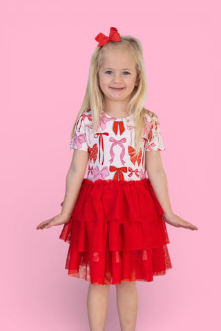 BE MINE BOWS DREAM TUTU DRESS