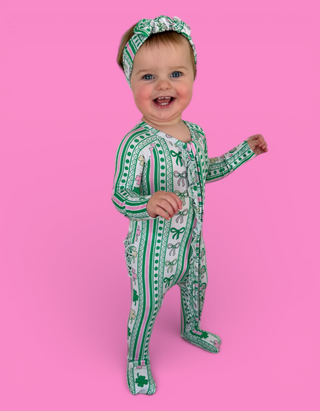 LUCKY RAINBOW RIBBONS DREAM RUFFLE ROMPER