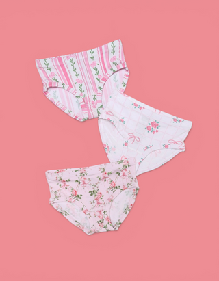 BLOOMING TRELLIS DREAM GIRL'S BRIEF SET
