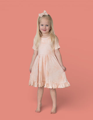 ORANGE CREAMSICLE DREAM RUFFLE DRESS