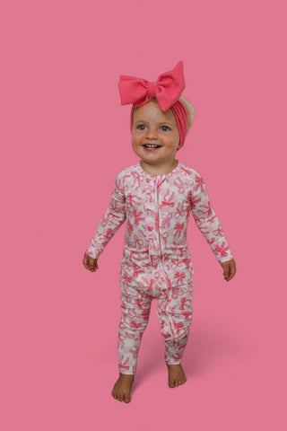 BOW CHECKERED CHARM DREAM RUFFLE ROMPER