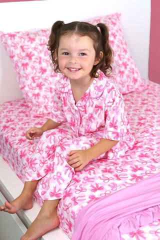 BOW CHECKERED CHARM DREAM TWIN SHEET SET