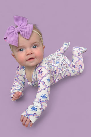 ICY WONDERLAND DREAM RUFFLE ROMPER