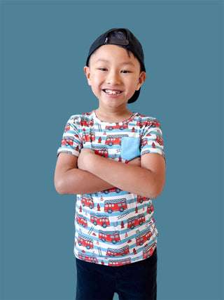 FIRETRUCK FRENZY DREAM POCKET TEE