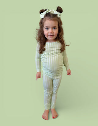 SPRINGTIME STRIPE DREAM BOW HAIR CLIPS